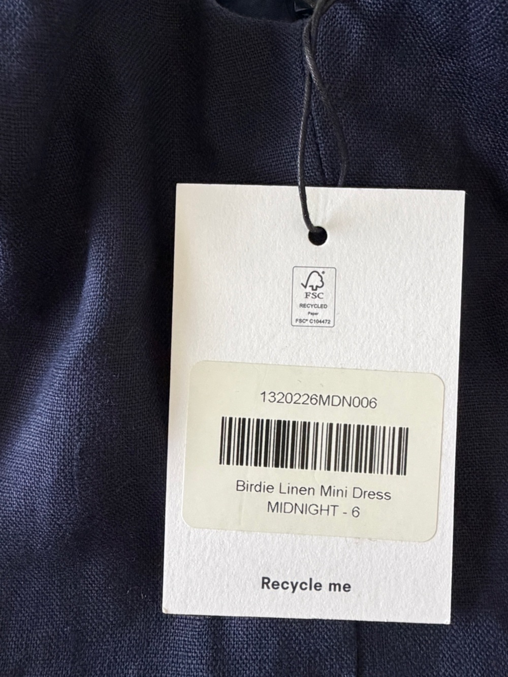 Reformation birdie linen Mini Dress - Picture 5 of 5